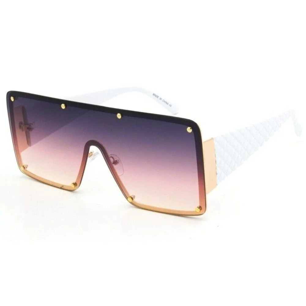 Women Retro Shield Style Party Club Rave DJ Ski‎ Beach SUN GLASSES Burgundy 2026